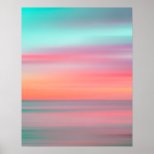 Affiche Coucher de soleil coloré #1