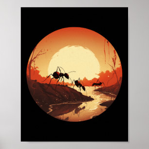 Affiche Coucher De Soleil cool Pour Les Garçons Et Les Fil