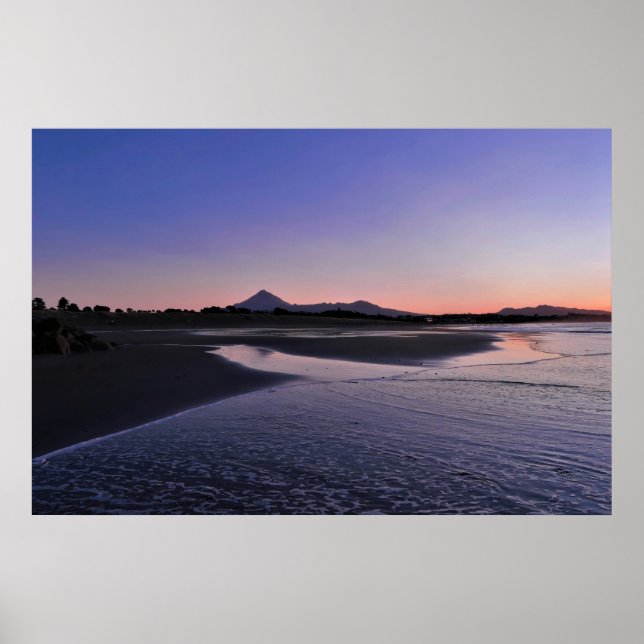 Affiche Coucher de soleil de la plage Fitzroy (Devant)