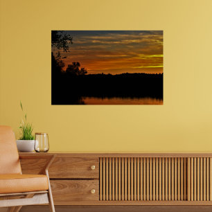 Affiche Coucher de soleil de la récolte d'Halloween éffray