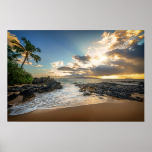 Affiche Coucher de soleil de Makena Beach Cove