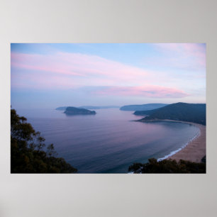 Affiche Coucher de soleil de Pink Pearl Beach
