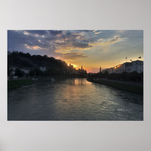 Affiche Coucher de soleil de Salzbourg