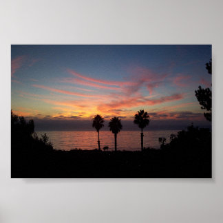 Affiche Coucher de soleil de San Diego