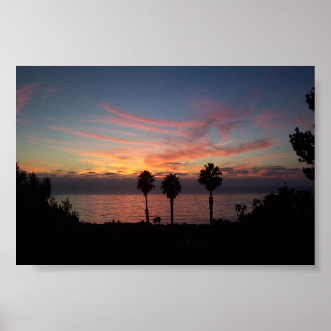 Affiche Coucher de soleil de San Diego (Devant)