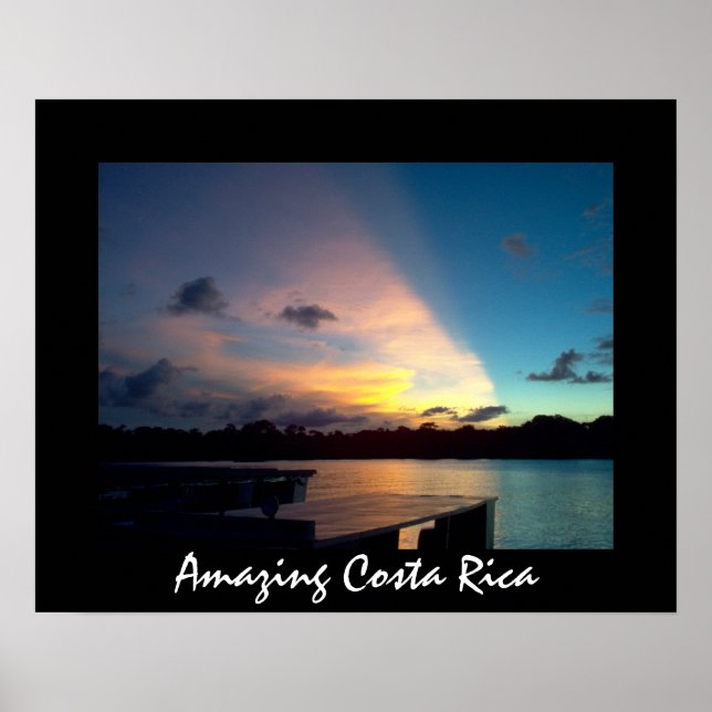 Affiche Coucher de soleil de Tortuguero - Costa Rica Extra (Devant)