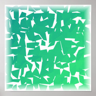 Affiche Coucher de soleil dégradé Low-Poly - Art numérique