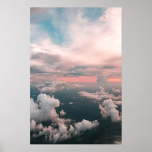 Affiche Coucher de soleil d'été Nuages Sky Paysage
