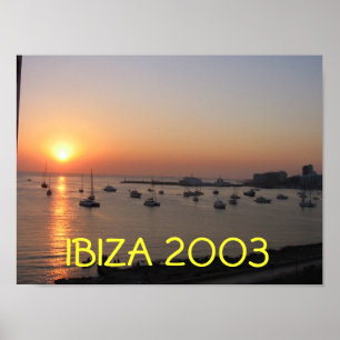 Affiche Coucher de soleil d'Ibiza