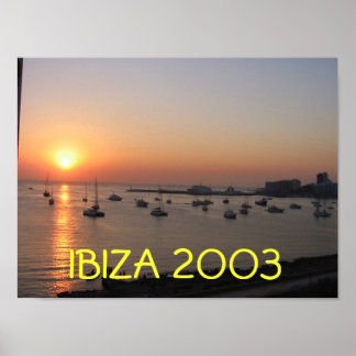 Affiche Coucher de soleil d'Ibiza