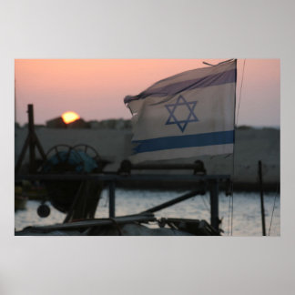 Affiche Coucher de soleil d'Israël
