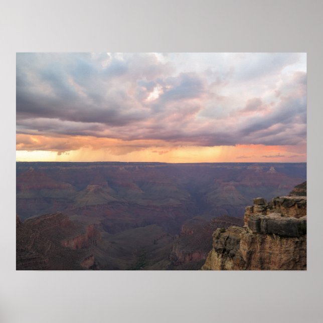 Affiche Coucher de soleil du Grand Canyon (Devant)