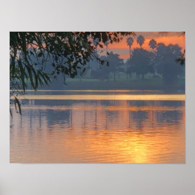 Affiche Coucher de soleil du soir (Devant)