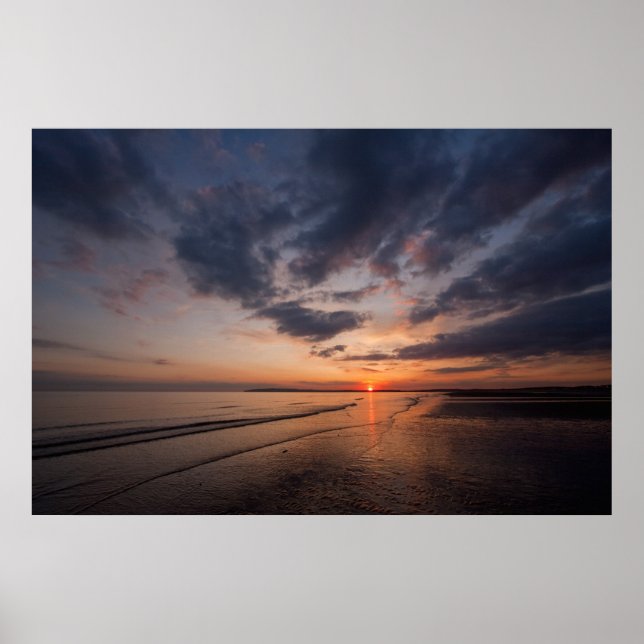 Affiche Coucher de soleil en Angleterre Royaume-Uni (Devant)