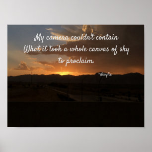 Affiche Coucher de soleil en Arizona