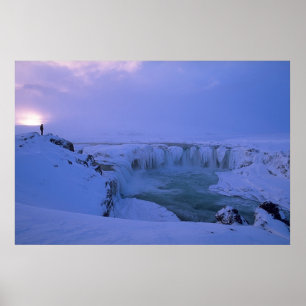 Affiche Coucher de soleil en hiver