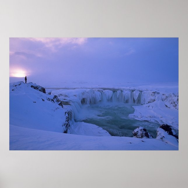 Affiche Coucher de soleil en hiver (Devant)