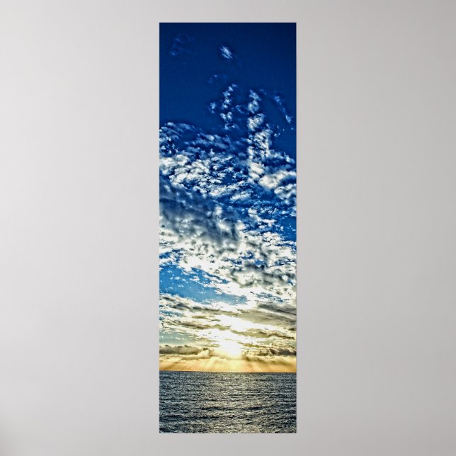 Affiche Coucher de soleil en Ligurie - Cinque Terre, Itali (Devant)