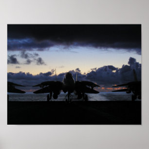 Affiche Coucher de soleil F-14