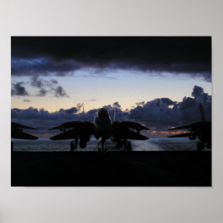 Affiche Coucher de soleil F-14