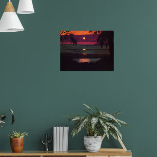 Affiche Coucher de soleil - Felix Vallotton