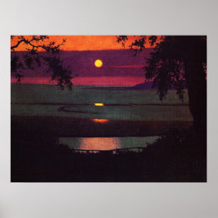 Affiche Coucher de soleil - Felix Vallotton