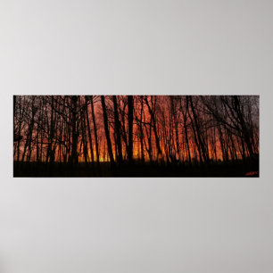 Affiche Coucher de soleil "Fire in the Sky"