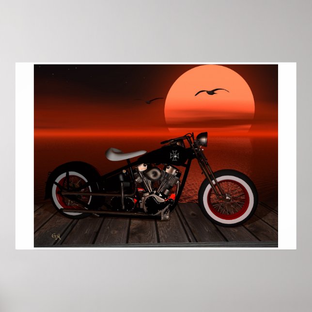 Affiche Coucher de soleil Greaser (Devant)