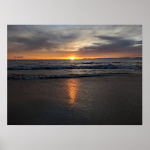 Affiche Coucher de soleil hawaïen