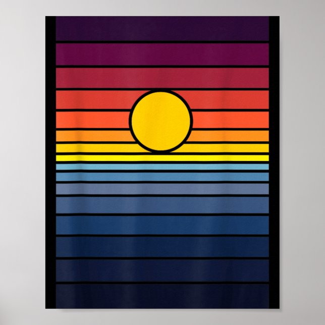 Affiche Coucher de soleil - Lever du soleil (Devant)