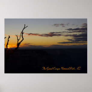 Affiche Coucher de soleil magique du Grand Canyon