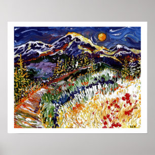 Affiche Coucher de soleil olympique