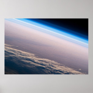 Affiche Coucher De Soleil Orbital Au Large De La Côte De C