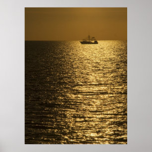 Affiche Coucher de soleil Pamlico Sound