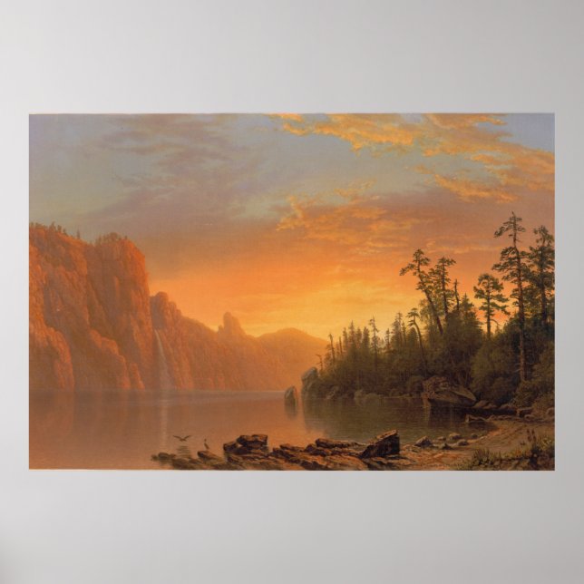 Affiche Coucher de soleil (Paysage de Californie) (Devant)