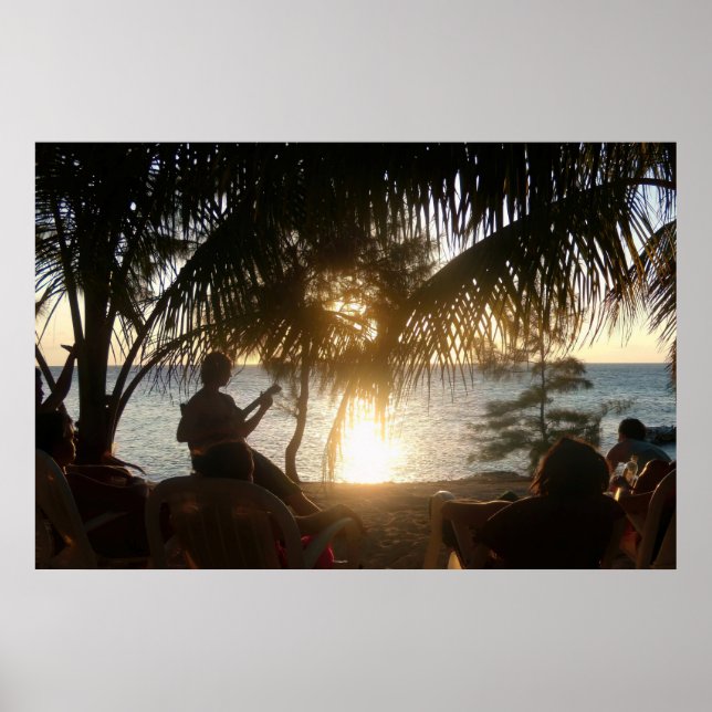 Affiche Coucher de soleil pour roulettes (Devant)