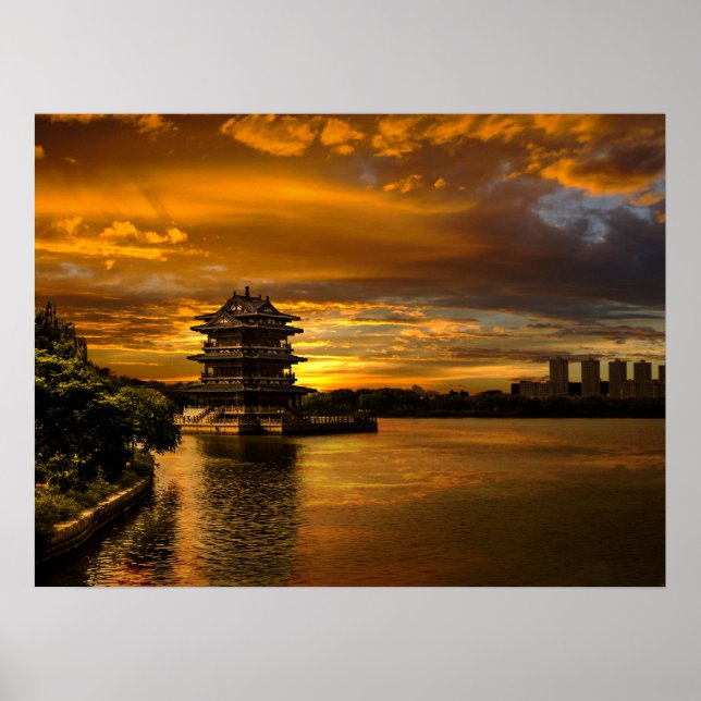 Affiche Coucher de soleil près de l'affiche Yixing (Devant)