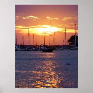 Affiche Coucher de soleil Purple Passion