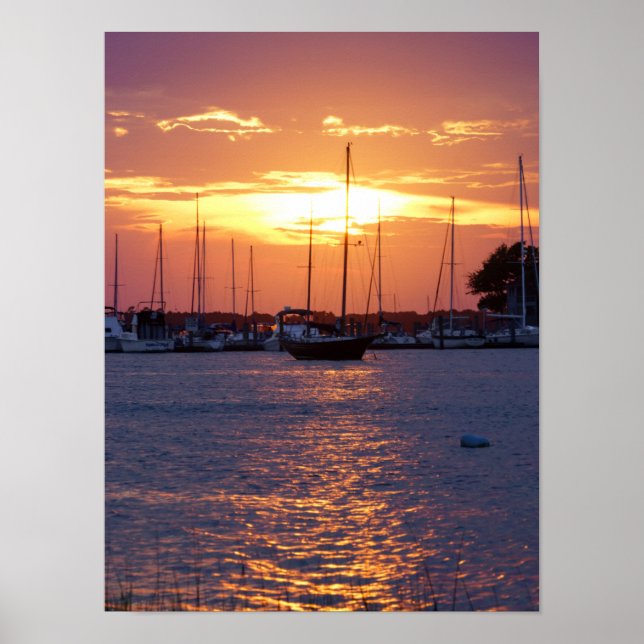 Affiche Coucher de soleil Purple Passion (Devant)
