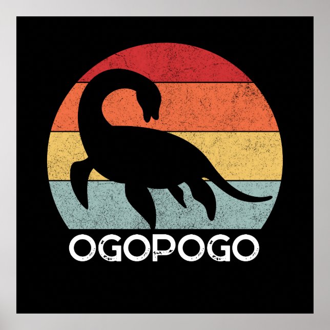 Affiche Coucher de soleil rétrograde Ogopogo les années 70 (Devant)
