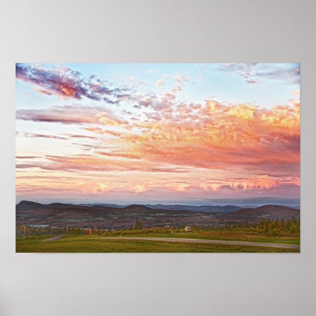 Affiche Coucher de soleil Sentinel Rock, Vermont (Devant)