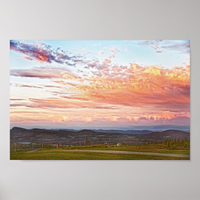 Affiche Coucher de soleil Sentinel Rock, Vermont (Devant)