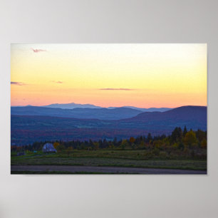 Affiche Coucher de soleil Sentinel Rock Vermont