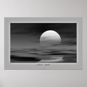 Affiche coucher de soleil silencieux