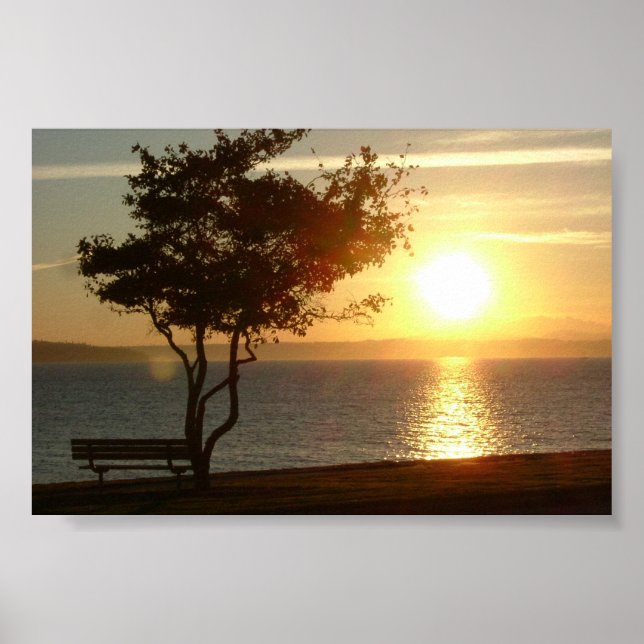 Affiche Coucher de soleil sur Beach Drive (Devant)