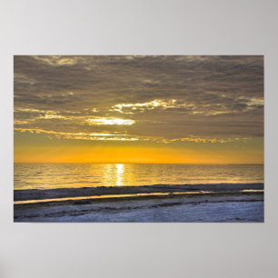 Affiche Coucher de soleil sur Fort Myers Beach, Floride