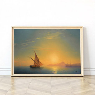 Affiche Coucher De Soleil Sur Ischia, Aivazovsky