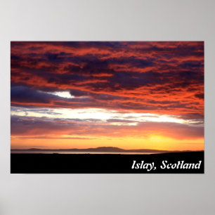 Affiche Coucher de soleil sur Islay, Écosse
