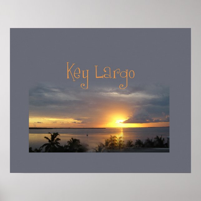 Affiche Coucher de soleil sur la baie (Devant)