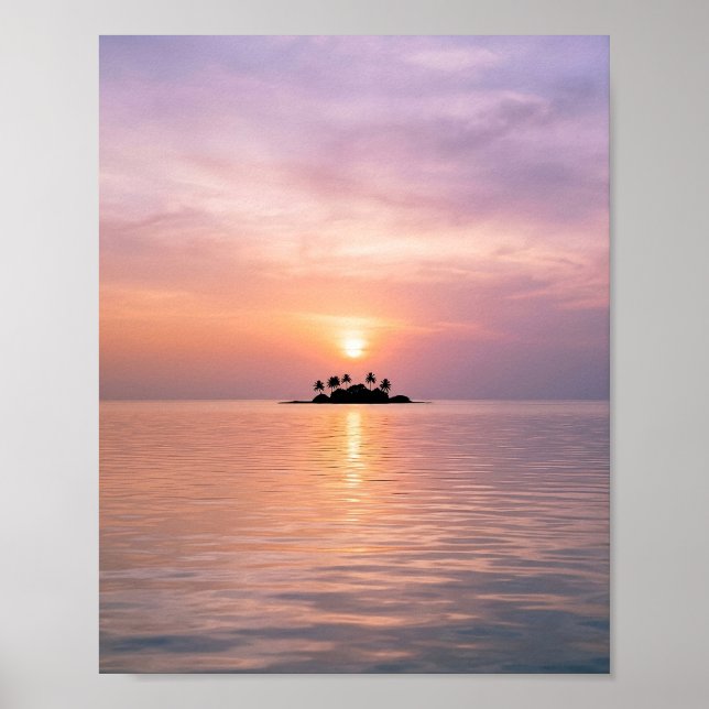 Affiche Coucher de soleil sur la belle île, le second (Devant)